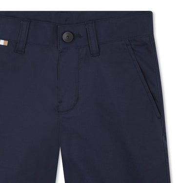 BOSS Bermuda para niño y adolescente tipo short ajustable color azul marino
